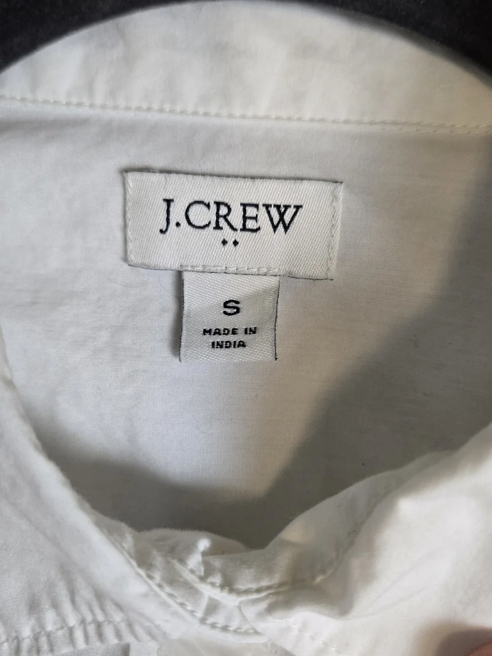 J Crew Shirt Womens S White Cotton Long Sleeve Button Up Preppy Capsule